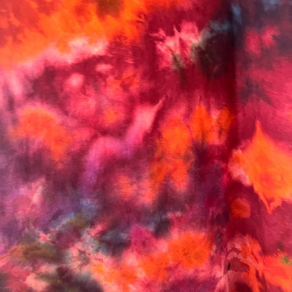 EPIC BOHO ANGEL SLEEVE COTTON JERSEY MODERN TIEDYE DRESS/kimono HOOD!!! - Picture 4 of 11